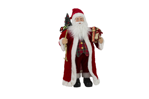 Santa Traditional rot 25 x 15 x 46 cm Polyester