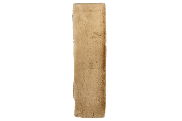 tafelloper faux rabbit fur camel 20 x 140 cm polyester