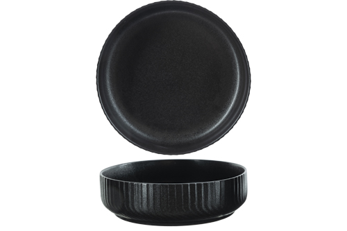 Dakota Black pastabord Ø 19,5 cm, 5,5 cm hoog