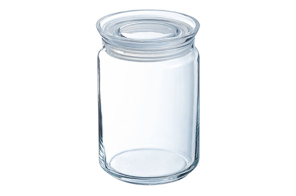 Pure Jar voorraadpot glas transparant 1 l