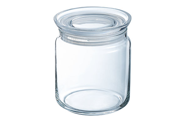Durable voorraadpot 0,75 l, rond, transparant