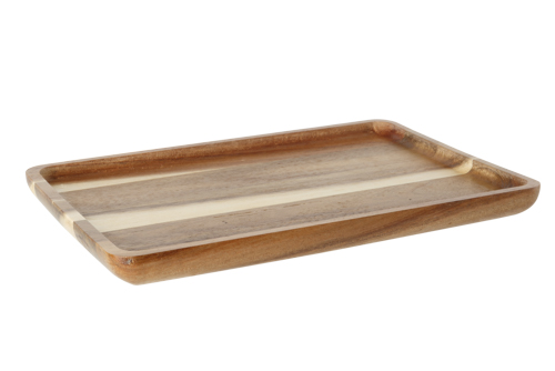 Senegal Akazienholz Tablett Rechteckig 21,5 x 15 x 1,5 cm