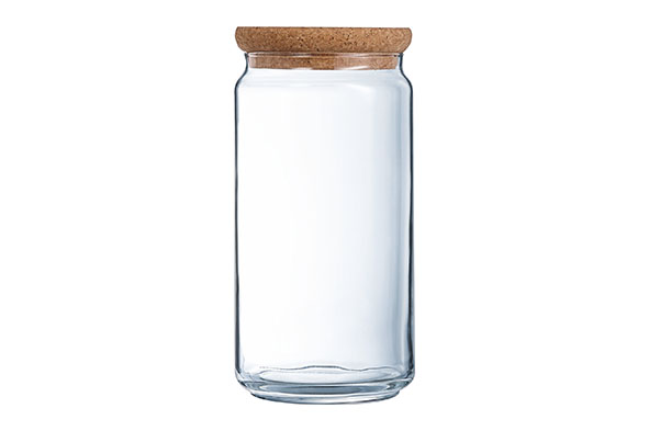 Durable voorraadpot 1,5 l kurk 10,5 x 10,5 x 22 cm