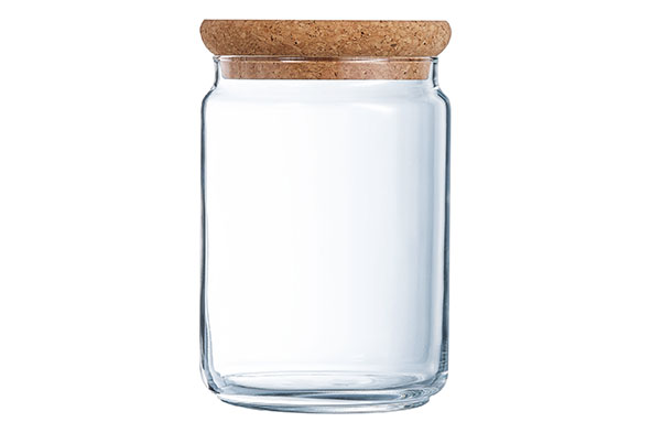 Durable voorraadpot 1 l kurk 10,5 x 10,5 x 14,5 cm