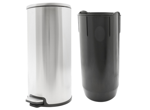 Wasty Pedaleimer Edelstahl 20 l Ø 2,5 cm