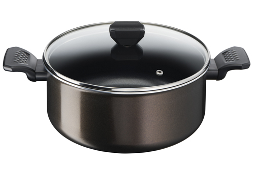 Easy Cook & Clean kookpot Ø 24 cm, zwart, aluminium
