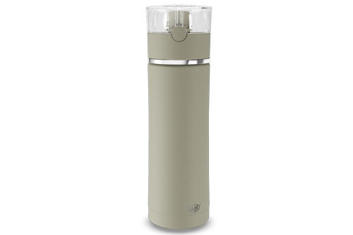 Balance isoleerfles Silverlining 0,5 l 7,1 x 7,6 x 25 cm metaal glas lichtgrijs