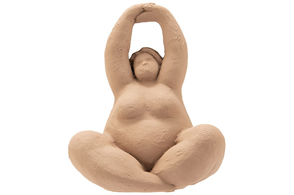 Beeld Venus taupe hars 19,4 x 16,4 x 22,5 cm