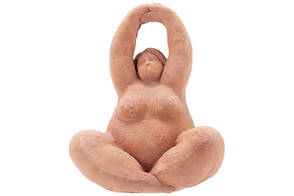 Beeld Venus terracotta 19,4x16,4x22,5cm