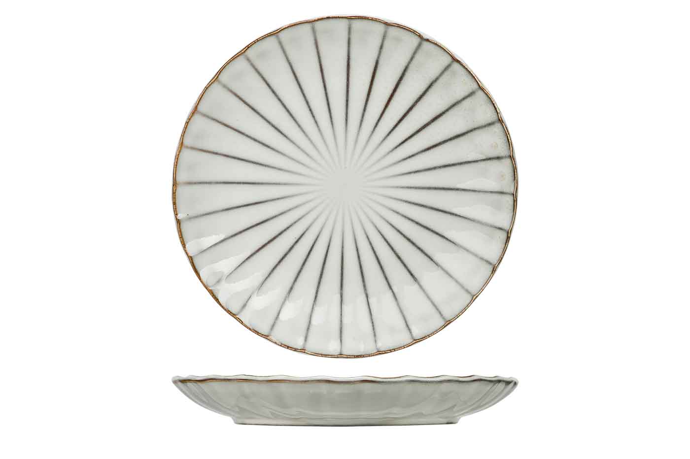 Concha Grey dessertbord D20,5 cm grijs