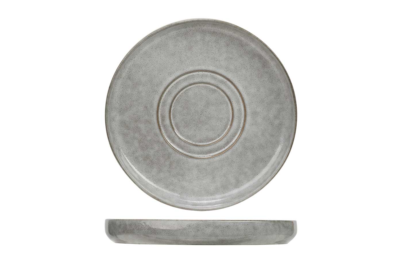 Chiapas Grey Untertasse grau Ø 14 cm