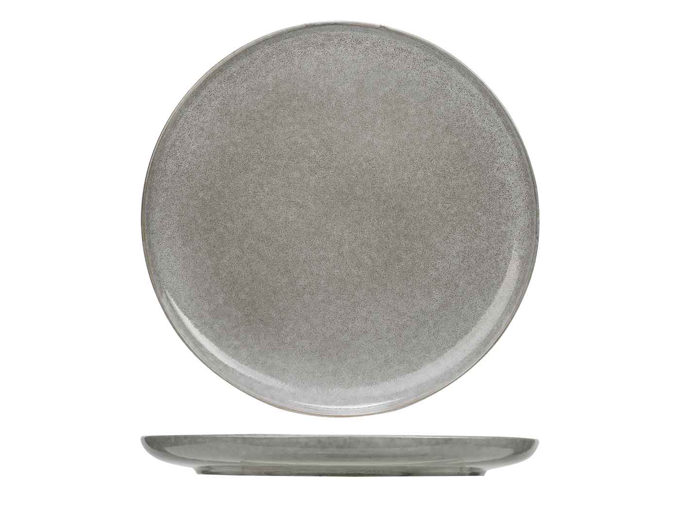 Chiapas Grey plat bord Ø 27 cm grijs