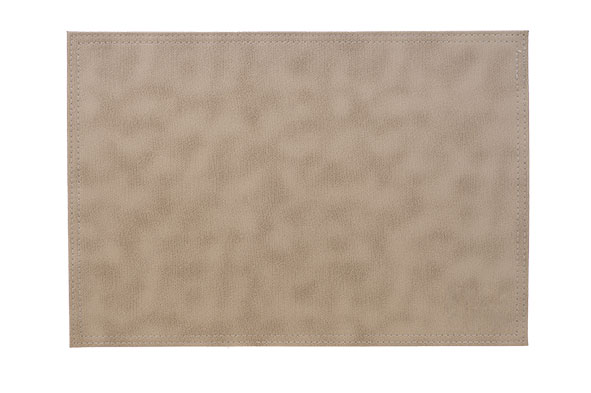 Leatherlook placemat grey 43 x 30 cm