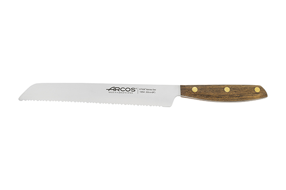 Nordika broodmes roestvrij staal bruin 20 cm