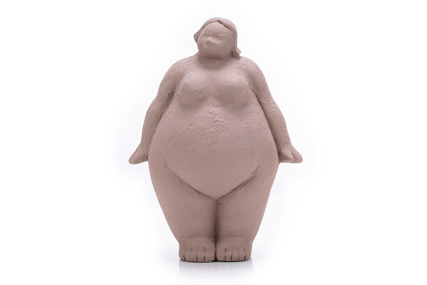 Beeld Venus standing taupe hars 19,3 x 12,5 x 26,5 cm