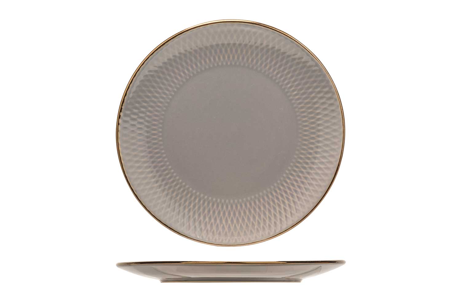 Ravenna Grey dessertbord Ø 19,5 cm donkergrijs