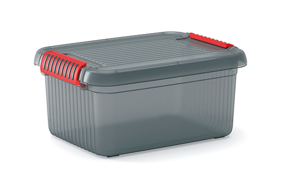 Opbergbox K Latch, S, donkergrijs, 14 l, 39 x 29 x 18 cm