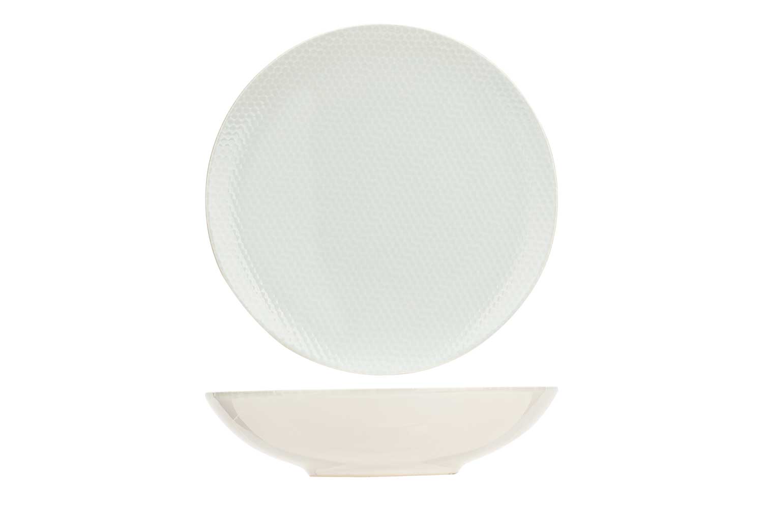 Ombra diep bord Ø 21 x 5 cm wit