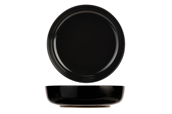 Baltic Black diep bord van steengoed Ø 18,5 cm, H 5 cm