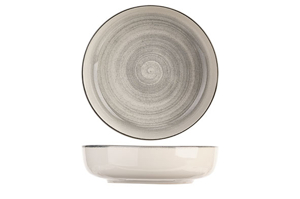 Baltic Grey diep bord van steengoed Ø 18,5 cm, H 4,7 cm