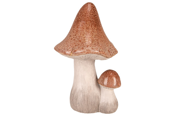 Pilz Terrakotta 13,5 x 13 x 22 cm Steinzeug