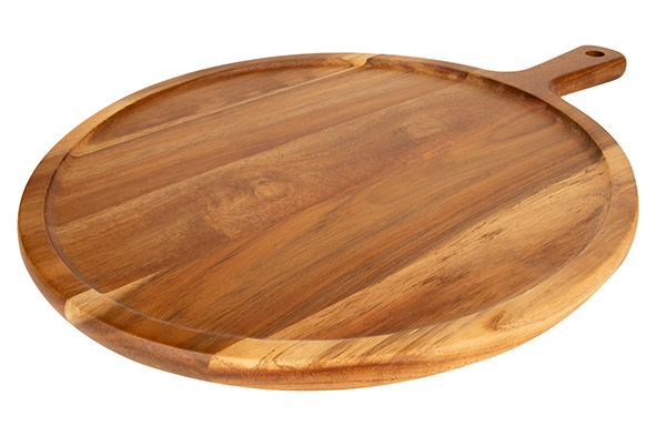 Snijplank rond D38 x H2 cm acacia