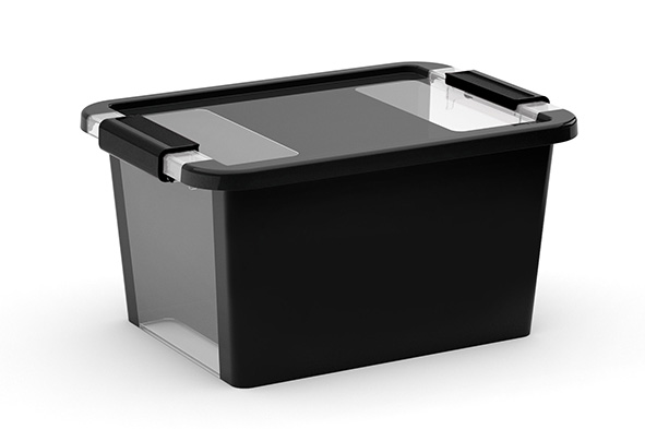 Curver Bi-Box opbergbox, S, synthetisch, zwart, 11 l, 36,5 x 26 x 44 cm