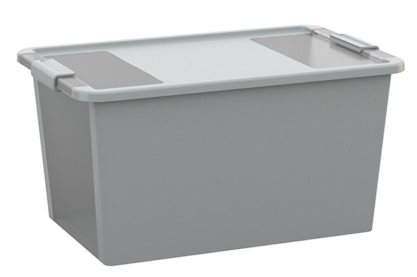 Bi-Box boîte de rangement L gris 40 l 55 x 35 x 28 cm