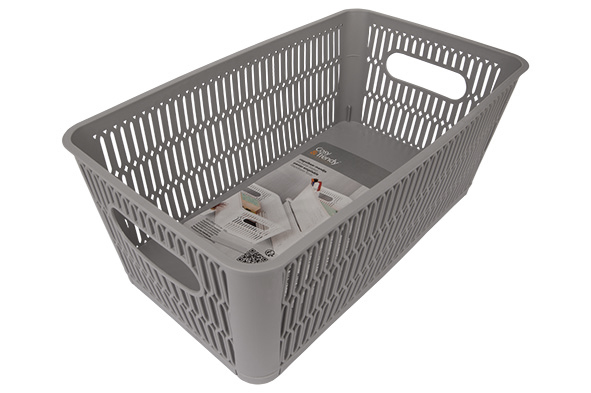 Hozon opbergmand grijs 3,8 l, 28,5 x 16,8 x 11 cm