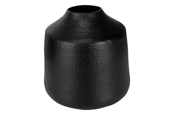 Vase Indi Vintage schwarz 21 x 21 x 19,5 cm Aluminium