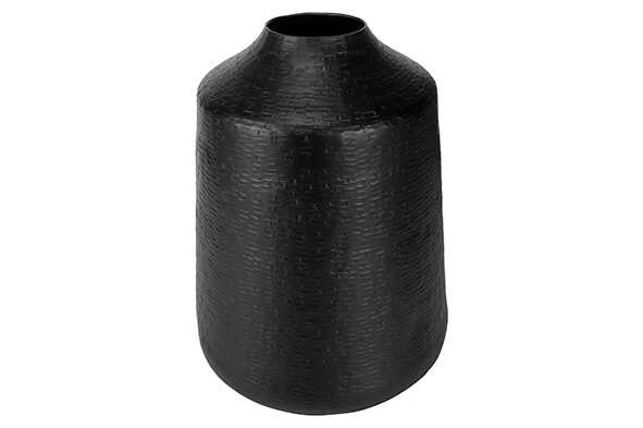 Vase Indi Vintage schwarz 23 x 23 x 28,5 cm Aluminium