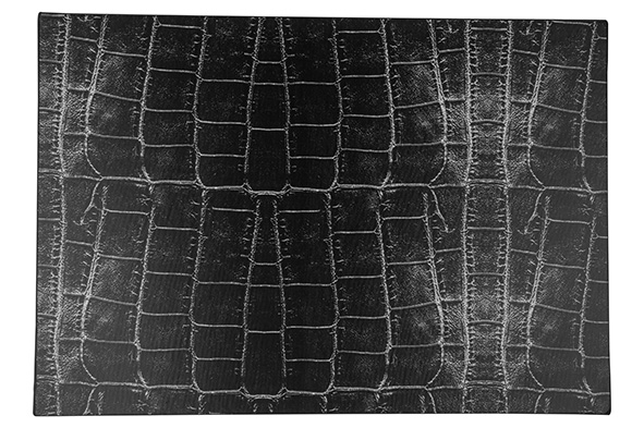 Placemat lederlook zwart 43 x 30 cm