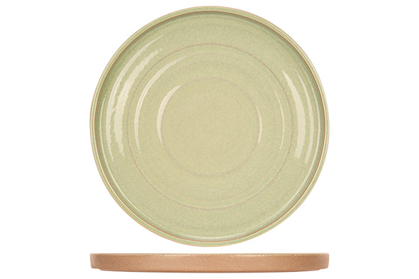 Basalt Fresh Mint dessertbord steengoed mint Ø 21 cm