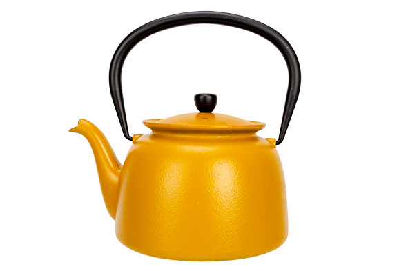 Jane theepot mosterdgeel gietijzer 0,92 l 13 x 13 x 9 cm