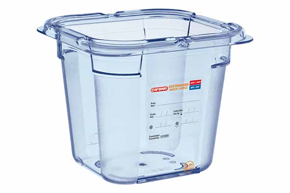 Foodbox GN 1/6 2,15 l blauw zonder deksel 17,6 x 16,2 x 15 cm