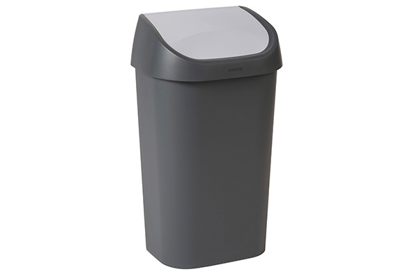 Mistral afvalemmer Antraciet 25 l 32,5 x 25,3 x 51,7 cm
