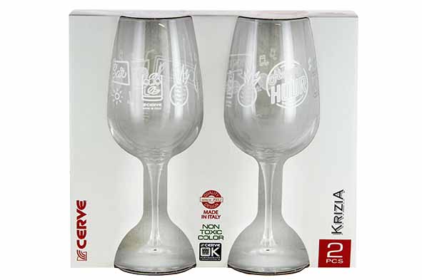 Krizia cocktailglas 0,5 l set van 2
