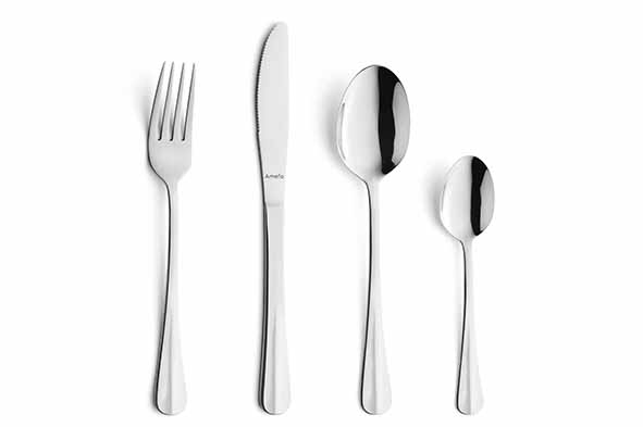 Napoli set couverts lot de 24 inox 15,5 x 25,2 x 6,2 cm