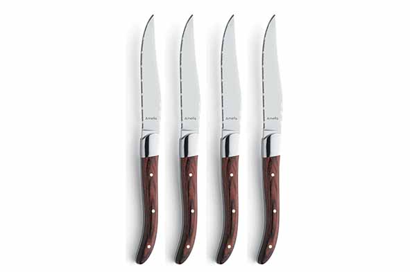 Royal Steak Steakmesser 4er-Set braun Holzgeschenkbox