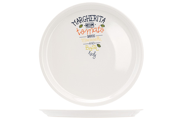 Pizzabord gedecoreerd Ø 30 cm margarita