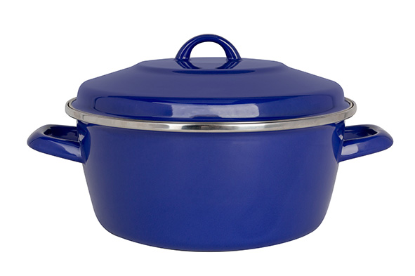 Nonna kookpot blauw Ø 24 cm 4,4 l geëmailleerd staal