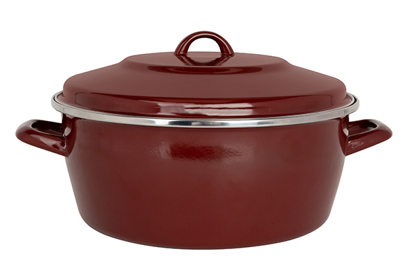 Nonna kookpot Bloodstone Ø 28 cm 6,3 l geëmailleerd staal