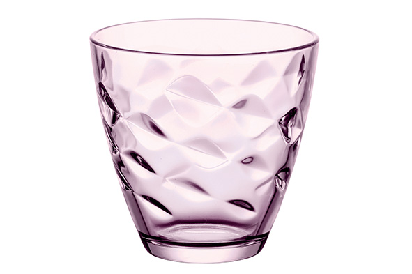 Flora glas roze 25 cl set van 6
