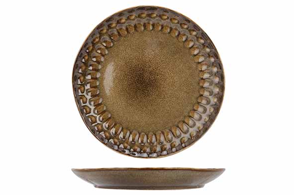 Araki Hazel plat bord Ø 27 cm, bruin