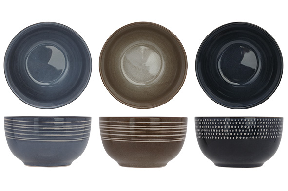 Samos kom Ø 14 x 7,8 cm 52 cl 3 assorti
