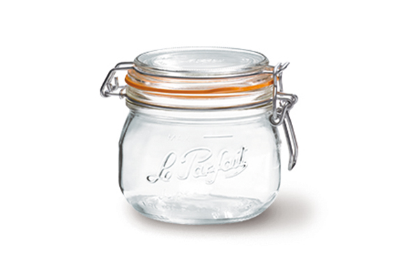 Super inmaakbokaal glas 250 ml Ø 8 cm set van 6