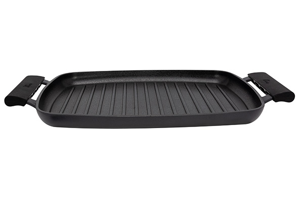 Durable grillpan No Stick zwart 48 x 29 x H 4,5 cm aluminium