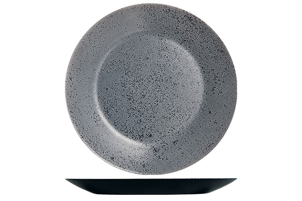 Slate Teller flach schwarz Ø 25 cm
