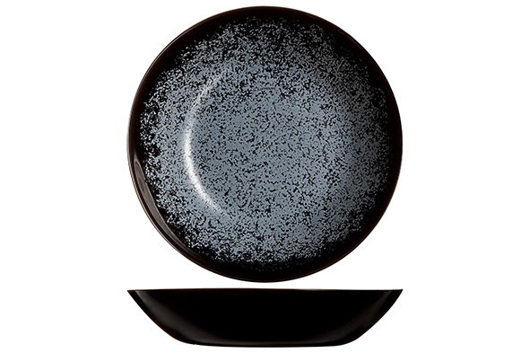 Slate Suppenteller schwarz Ø 20 cm