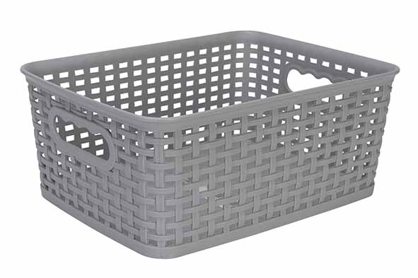 Hozon opbergmand grijs 4,5 l, 21,5 x 20,8 x 11 cm